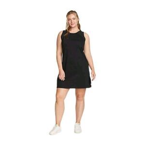 Eddie Bauer Black Aster Tank Sleeveless Empire Waist Dress Size 2XL New